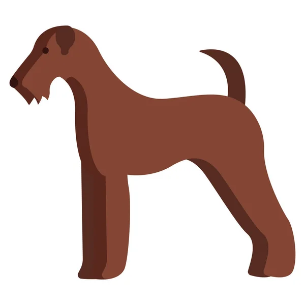 Icona Del Cane Illustrazione Stile Cartone Animato Disegno Simbolo Vettoriale — Vettoriale Stock