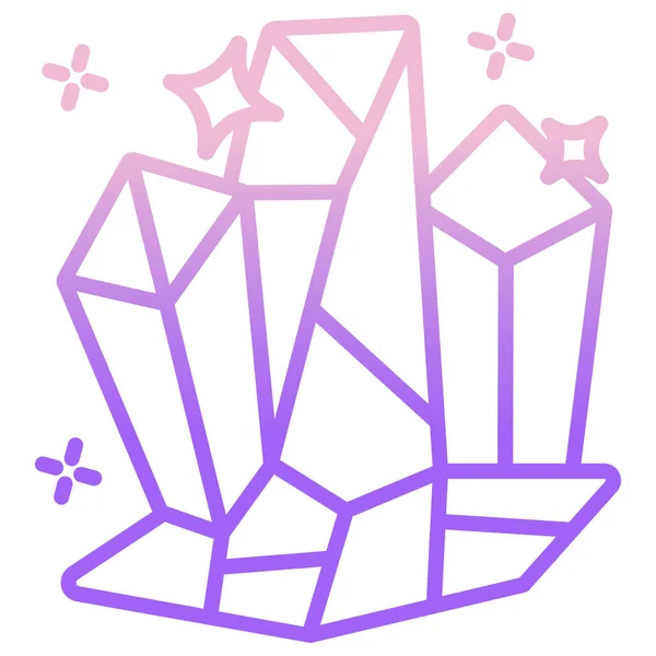 Desenho Linha Desenhos Animados Diamante — Vetor de Stock