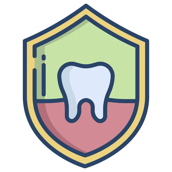 Ícone Vetor Cuidados Dentários —  Vetores de Stock