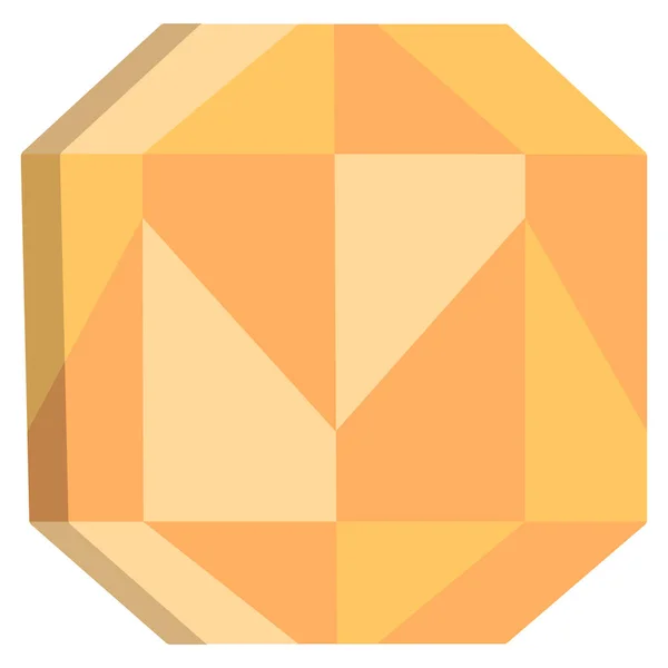 Diamante Ícone Web Design Simples — Vetor de Stock