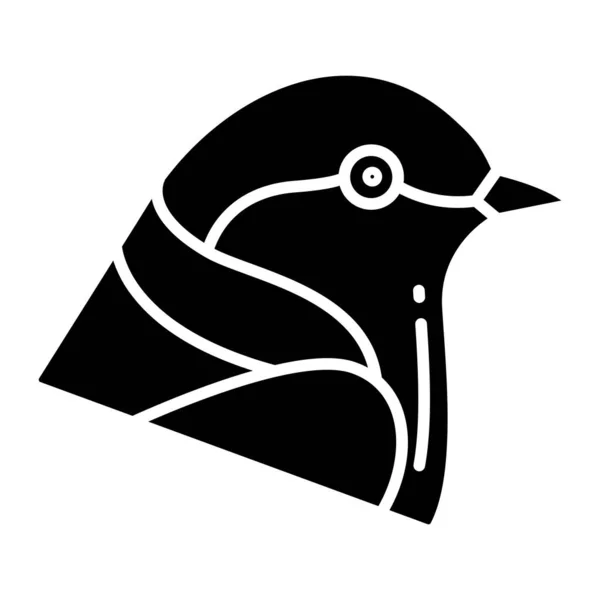 Tragar Pájaro Vector Icono Símbolo — Vector de stock