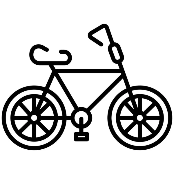 Bicicletta Icona Web Semplice Illustrazione — Vettoriale Stock