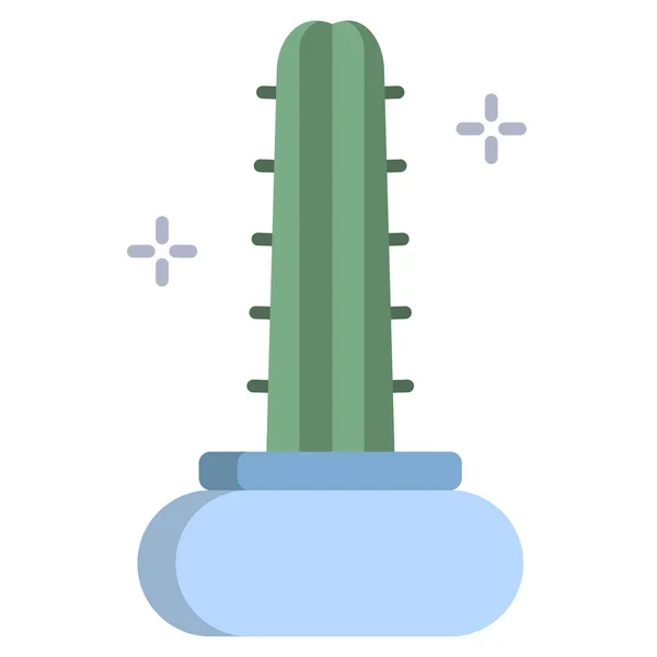 Cactus Icône Web Illustration Simple — Image vectorielle