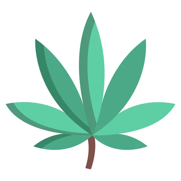 Cannabis Web Icon Simple Illustration — Stock Vector