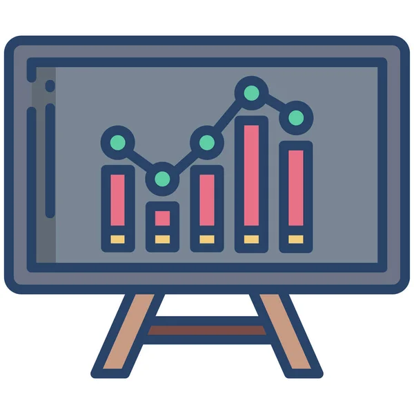 Presentation Web Icon Simple Illustration — Stock Vector