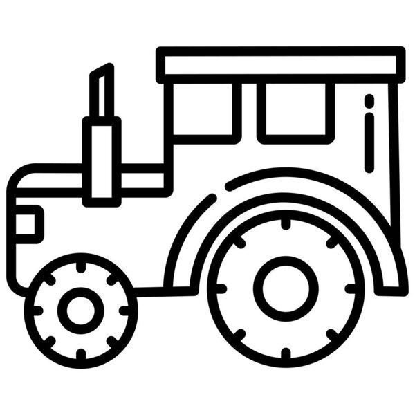 tractor web icon, vector illustration 