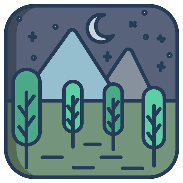 Landschaft Vektor Illustration Hintergrund — Stockvektor