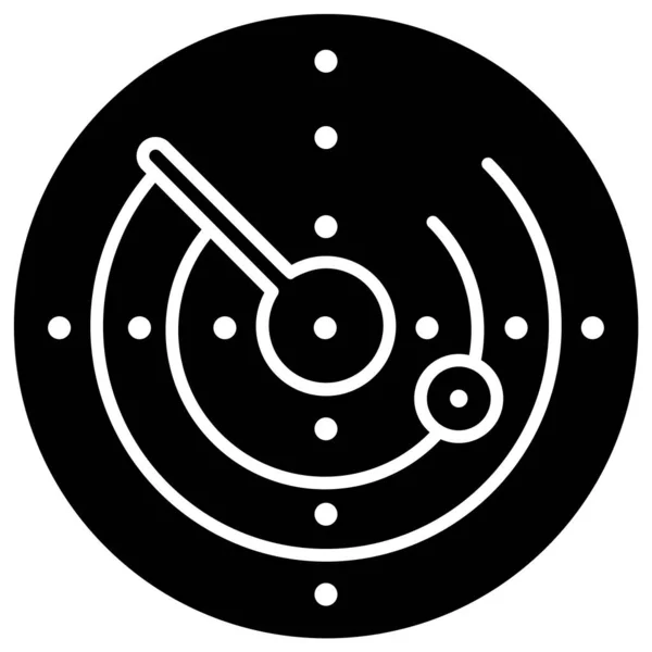 Radar Web Symbol Einfache Illustration — Stockvektor