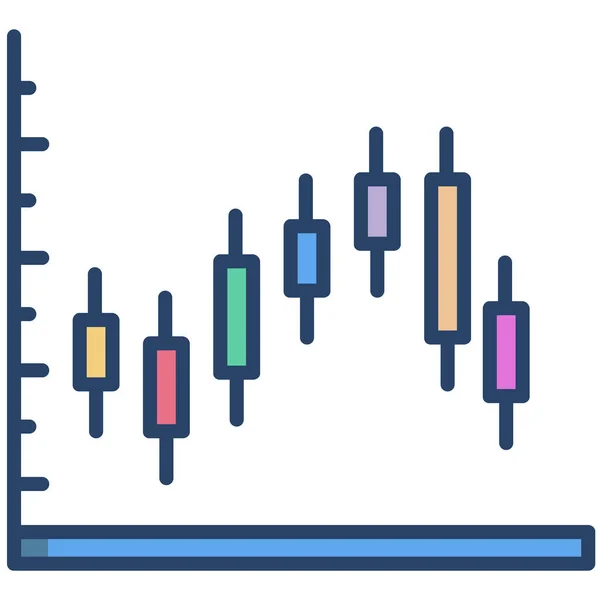Значок Диаграммы Векторная Иллюстрация — стоковый вектор