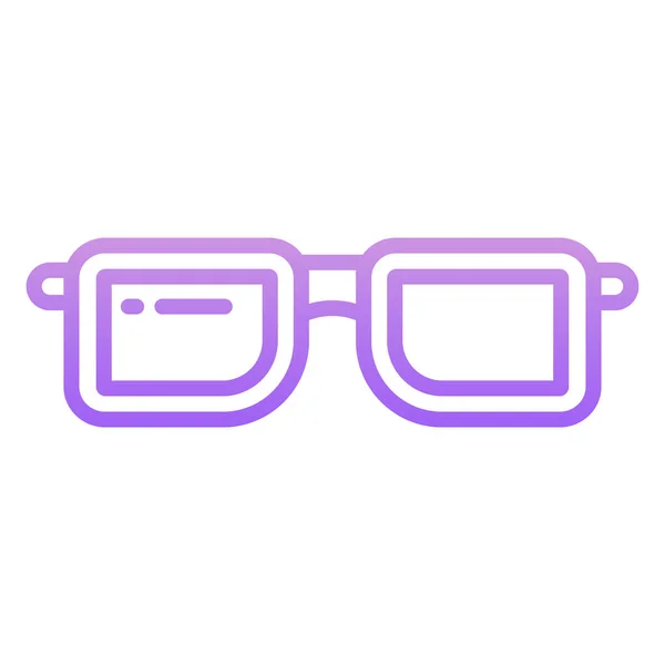 Icono Gafas Plano Ilustración Símbolo Signo Vector Aislado — Vector de stock