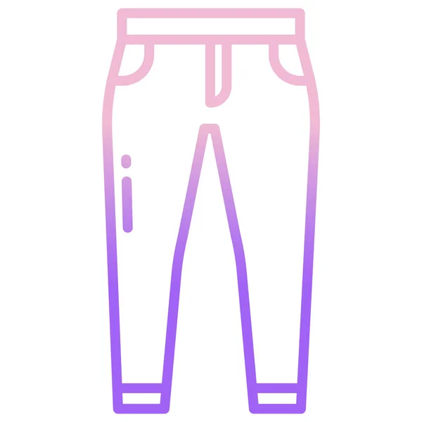 Broek Web Icoon Eenvoudige Illustratie — Stockvector