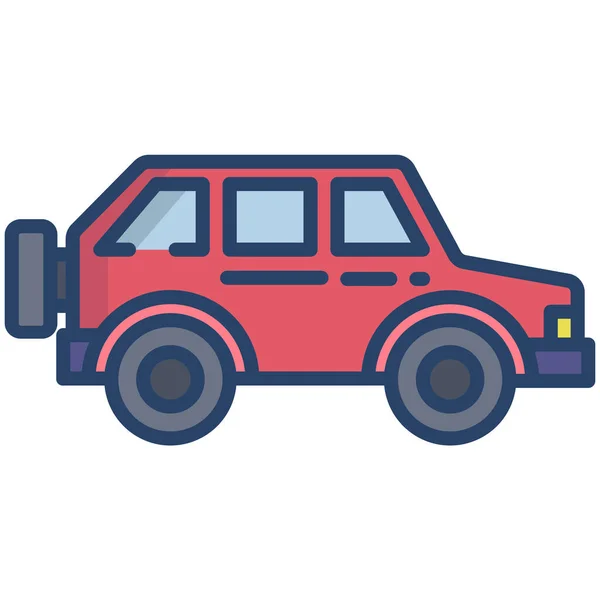 Car Web Icon Simple Design — Stock Vector