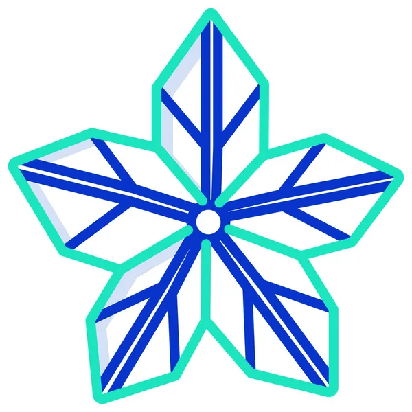 Icône Web Fleur Illustration Vectorielle — Image vectorielle