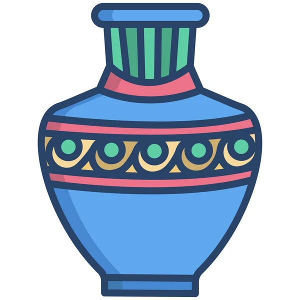 Vase Einfaches Symbol Vektorillustration — Stockvektor