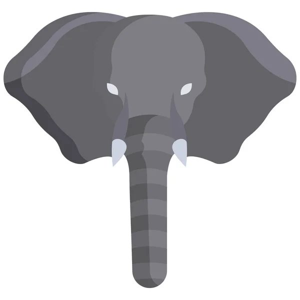 Icône Web Éléphant Illustration Vectorielle — Image vectorielle