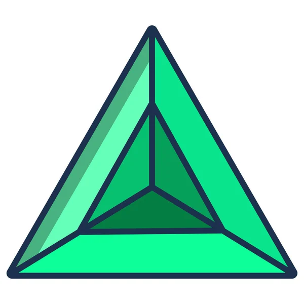 Діамант Простий Дизайн Піктограми Веб — стоковий вектор
