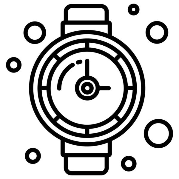 Montre Icône Web Illustration Simple — Image vectorielle