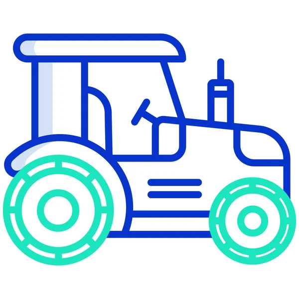 Tractor Web Icon Vector Illustration — Stock Vector