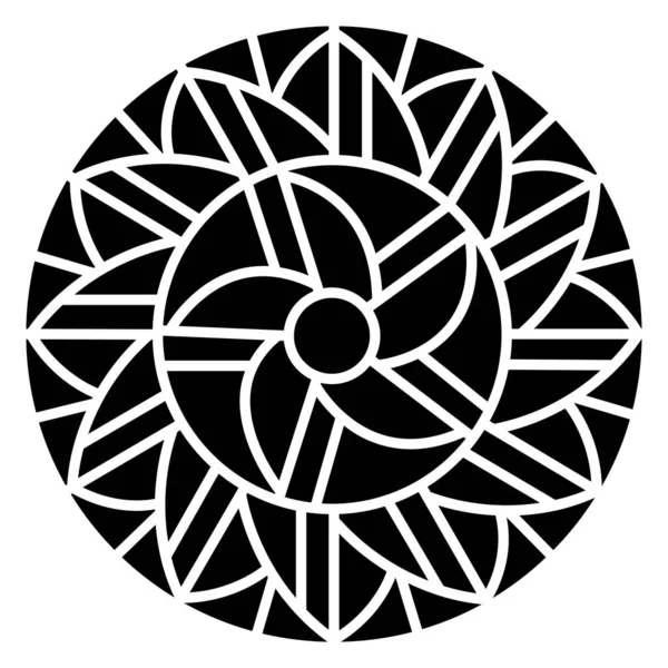 Květinový Detail Ornament Vektorová Ilustrace — Stockový vektor