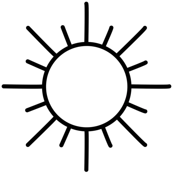 Sol Icono Simple Ilustración Vectorial — Archivo Imágenes Vectoriales