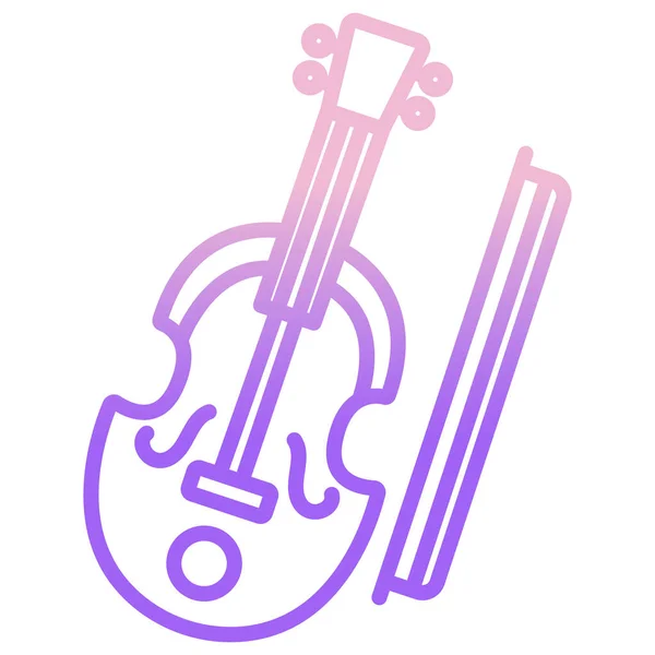 Musikinstrument Ikone Vektor Illustration Design — Stockvektor