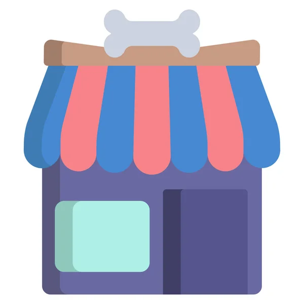 Tienda Icono Web Ilustración Simple — Archivo Imágenes Vectoriales