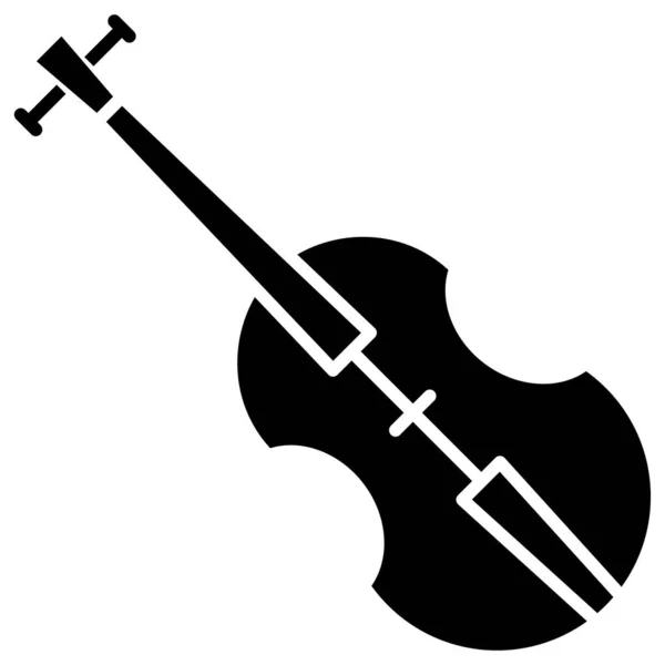 Violin Simple Icon Vector Illustration — Stock Vector