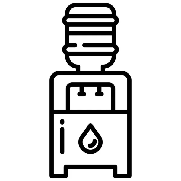 Distribuidor Água Ícone Vetorial Simples Fundo Branco —  Vetores de Stock