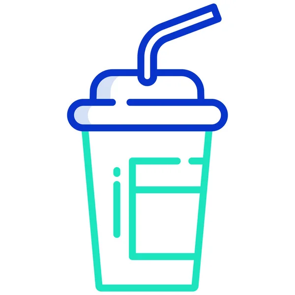 Milkshake Vector Illustratie Achtergrond — Stockvector