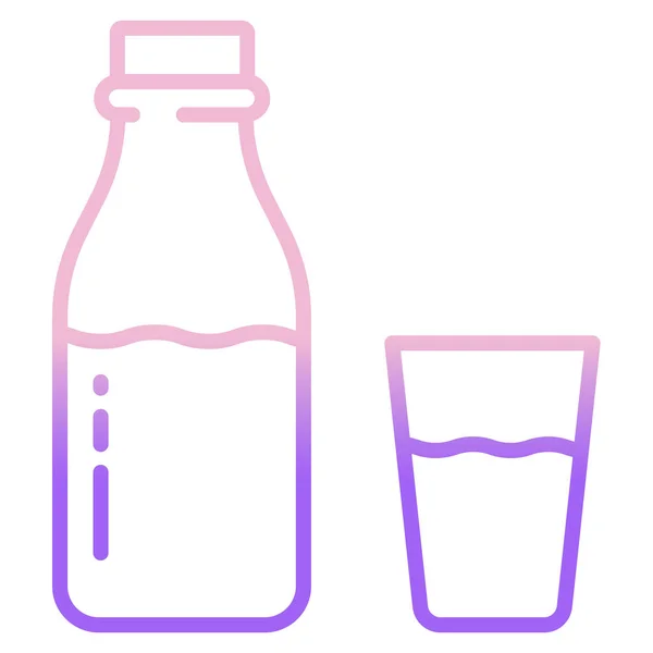 Milch Web Symbol Vektor Illustration — Stockvektor