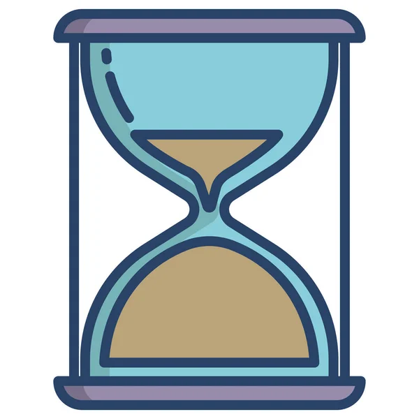 Reloj Arena Icono Web Ilustración Simple — Vector de stock