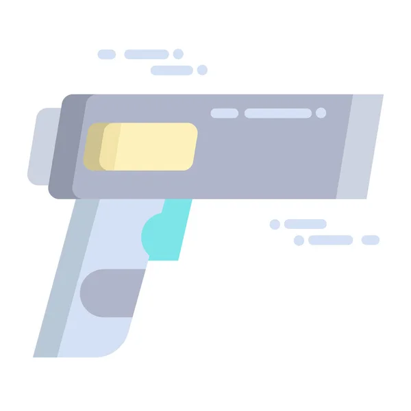 Pistola Icono Web Ilustración Simple — Vector de stock