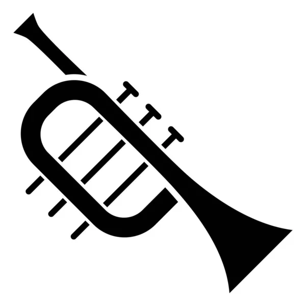 Musik Web Symbol Einfache Illustration — Stockvektor