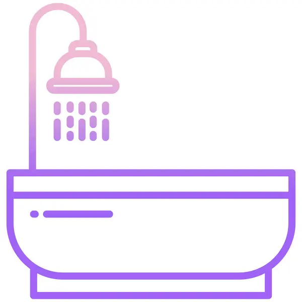 Vector Illustration Bathroom — Stock Vector