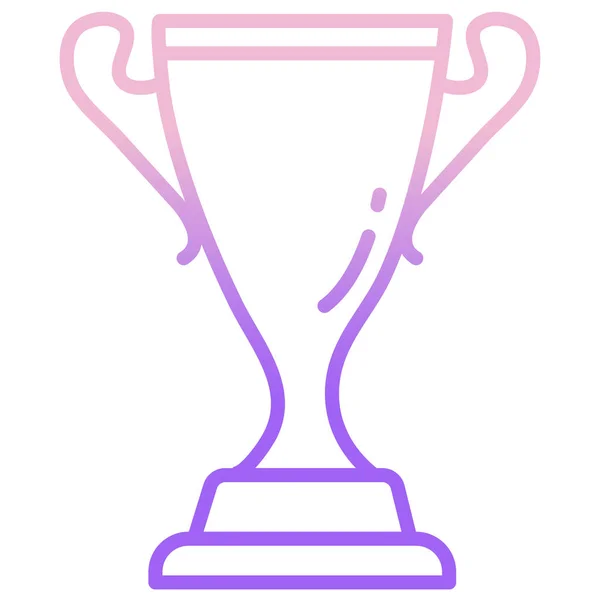 Trofej Webová Ikona Jednoduchá Ilustrace — Stockový vektor
