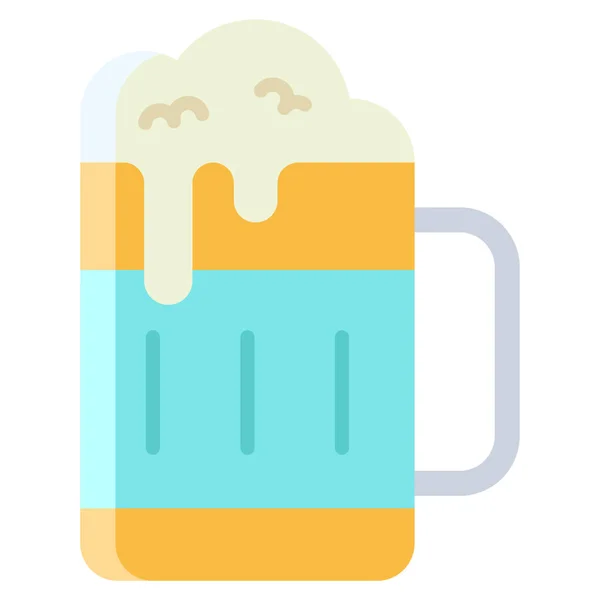 Bier Web Symbol Vektor Illustration — Stockvektor