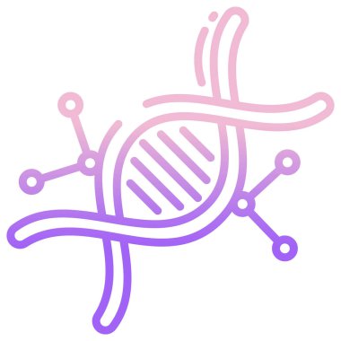 dna. Web simgesi basit illüstrasyon