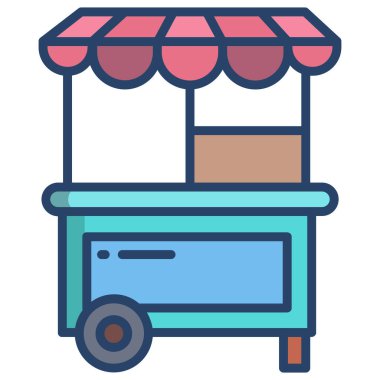 yiyecek ikonu vektör illüstrasyonu 