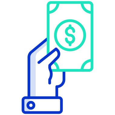 Para için. Web simgesi basit illüstrasyon