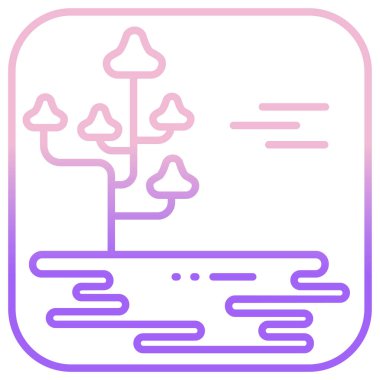 Manzara vektör çizim arka plan 