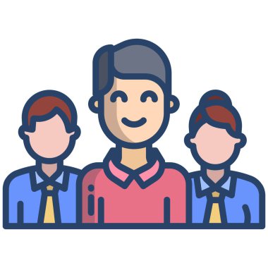 Web simgesi adam vektör illüstrasyonu 
