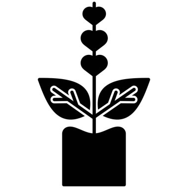 Tulsi web simgesi basit vektör illüstrasyonu