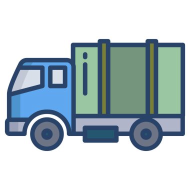 Kamyon. Web simgesi basit tasarım