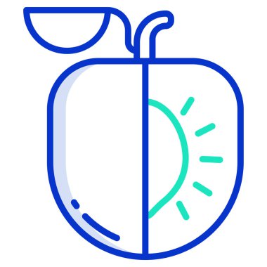 Kayısı, web simgesi basit illüstrasyon