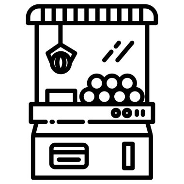 Oyuncak Makinesi web simgesi basit vektör illüstrasyonu