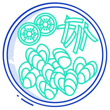 Sağlıklı yiyecekler için arka planın vektör çizimi.