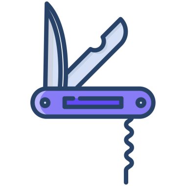 Bıçak ağ simgesi, vektör illüstrasyonu 