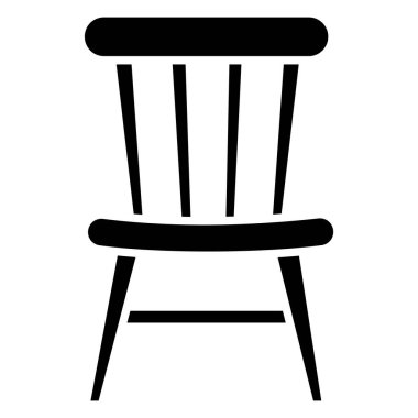 Sandalye. Web simgesi basit illüstrasyon