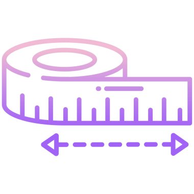 Beyaz arkaplanda basit vektör simgesini bantla