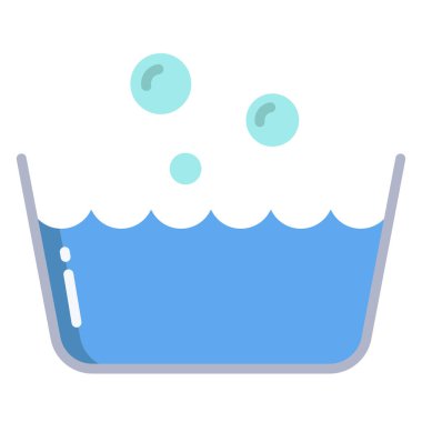 El yıkama. Web simgesi basit illüstrasyon